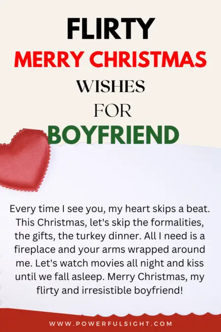 Merry Christmas wishes for boyfriend