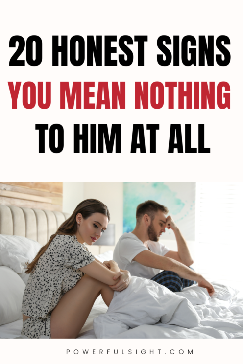 signs you mean nothing to him 