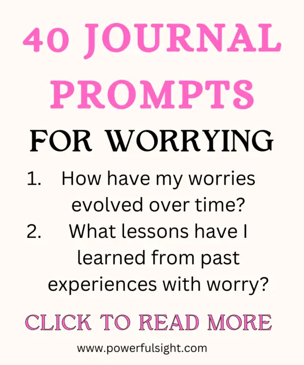 Journal prompts for worrying