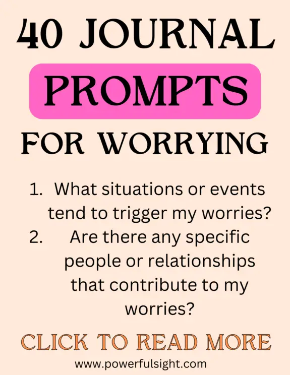 Journal prompts for worrying