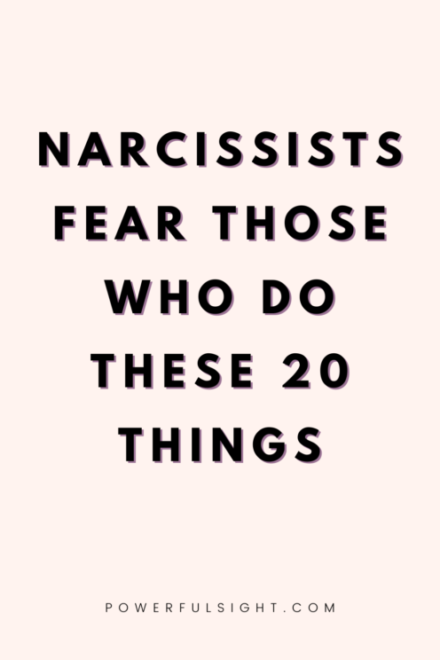 How to Make A Narcissist Fear You