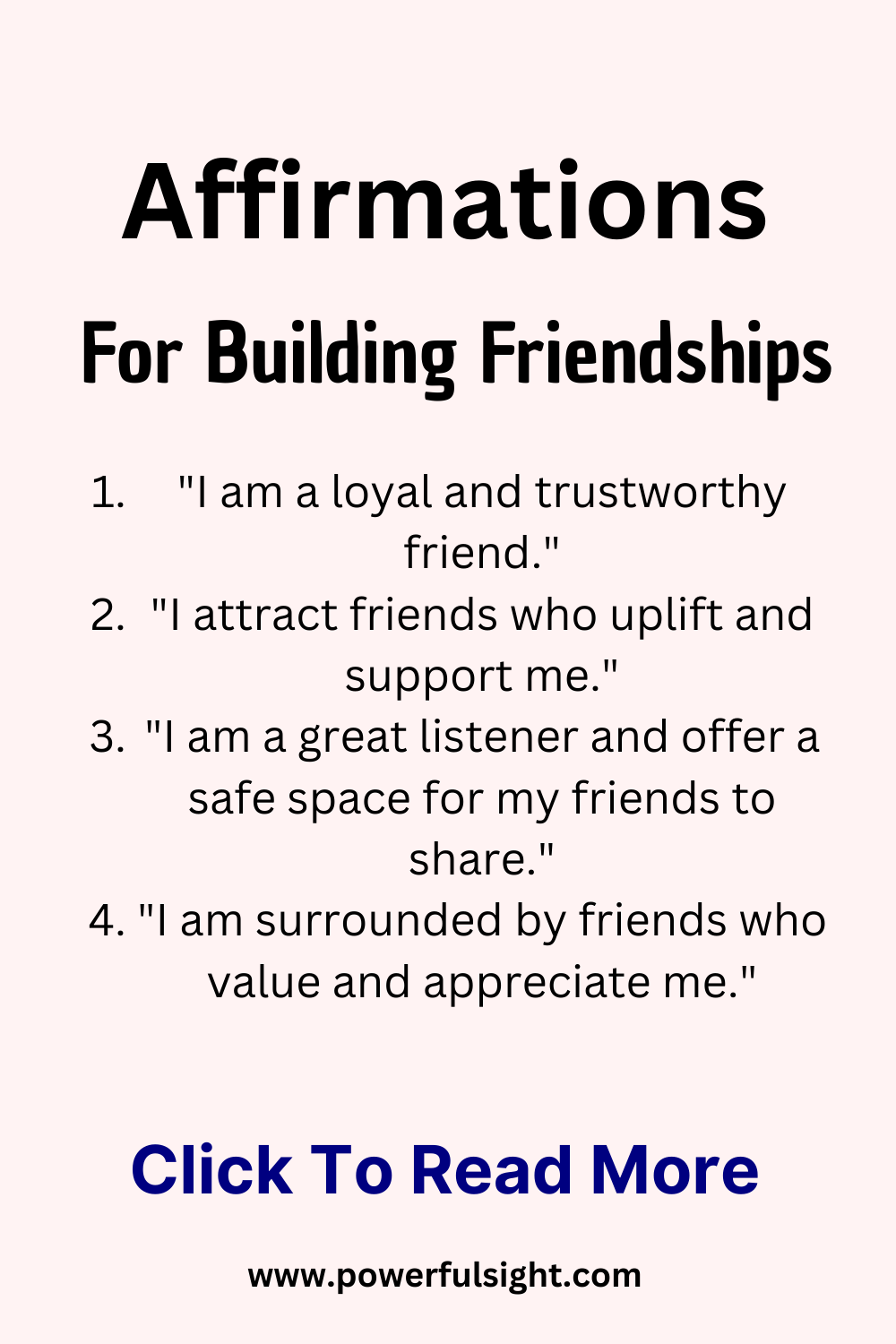26 Best Affirmations for Friendships - Powerful Sight