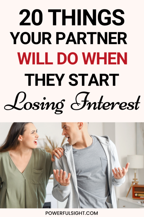 20 Signs your partner is losing interest 