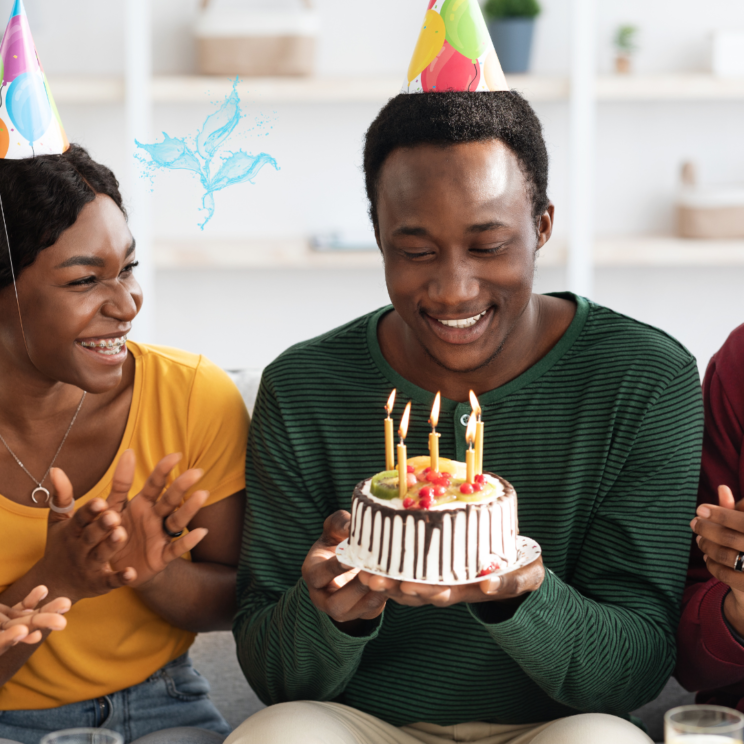A Guy celebrating his birthday