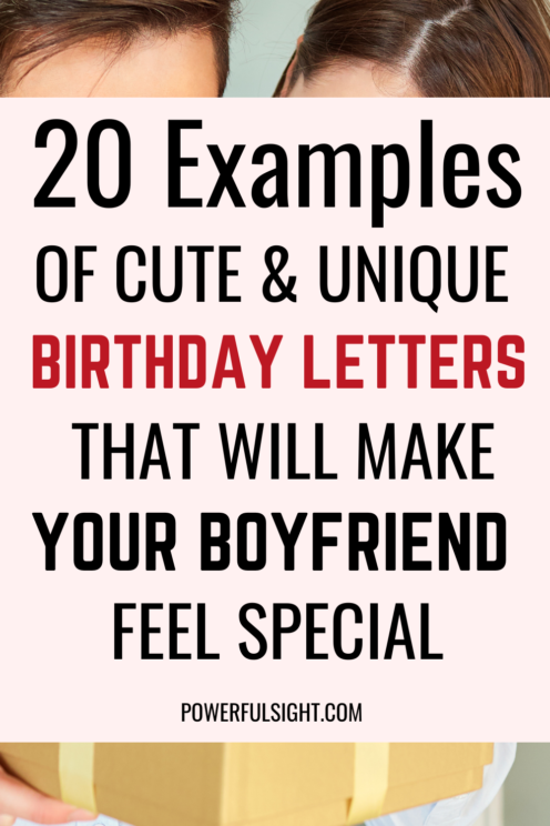 Birthday letters to boyfriend