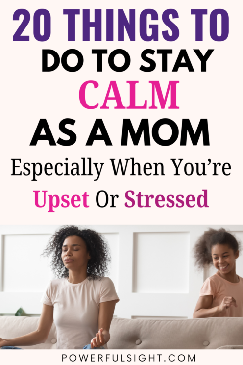 How To Be A Calm Mom