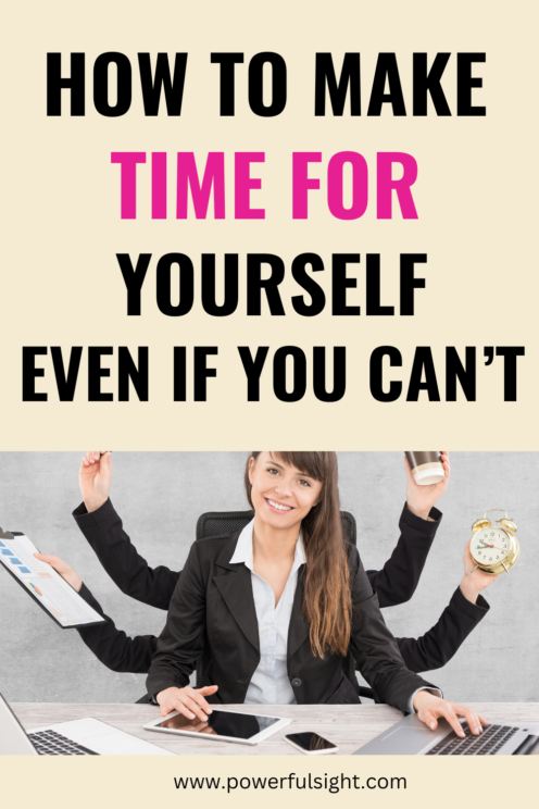 How to make time for yourself