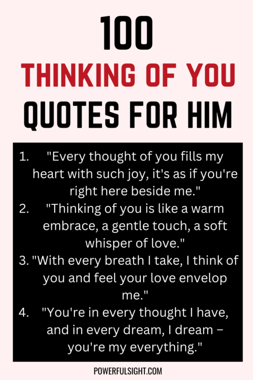 Thinking of you quotes for him 