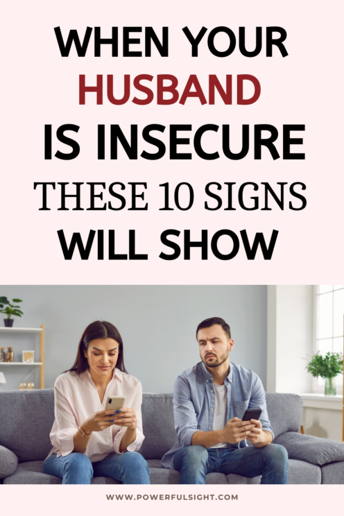 signs of an insecure husband