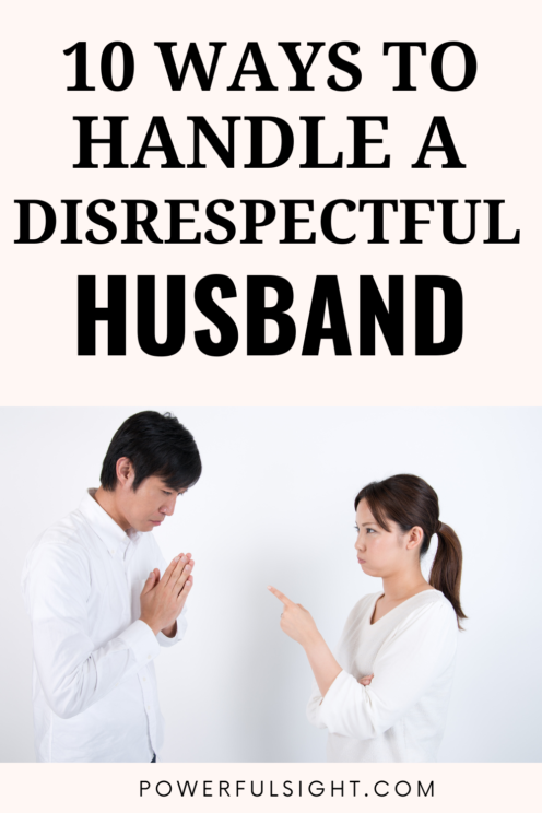 what to do when your husband disrespects you