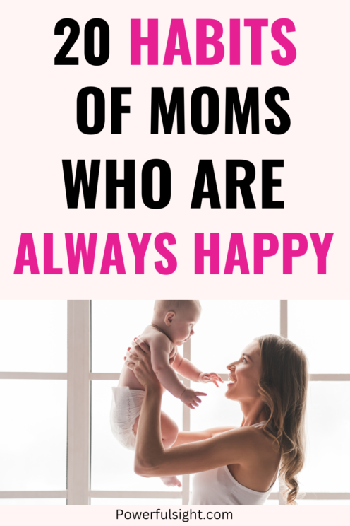 Habits of happy mom
