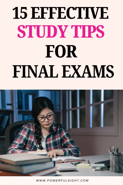 Study Tips For Final Exams