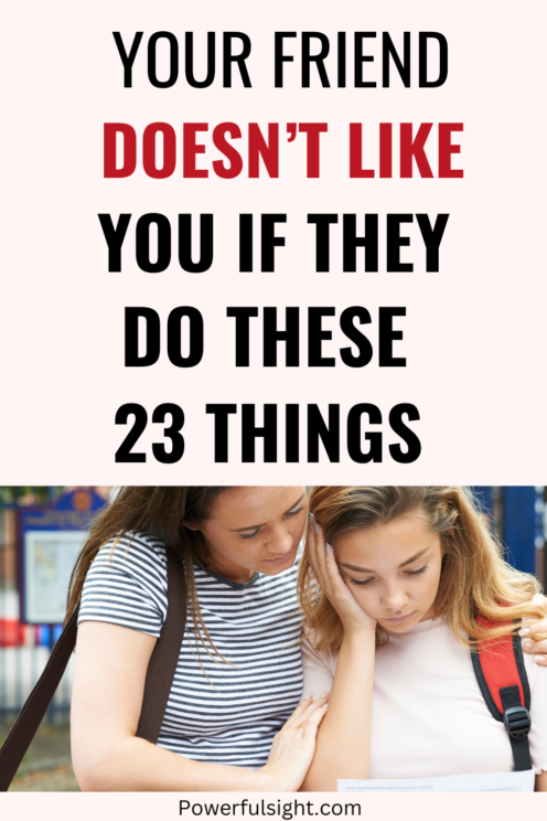 Signs your friends don't like you