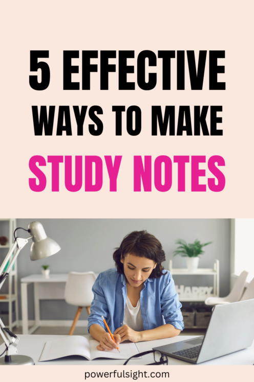 How To Make Study Notes
