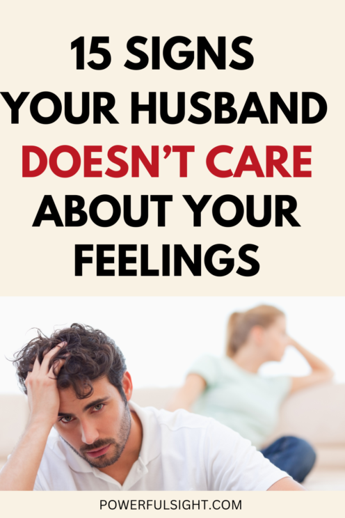 Signs your husband doesn't care about your feelings