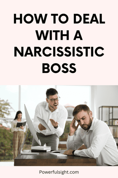 How to Deal with a Narcissistic Boss