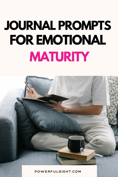 Journal prompts for emotional maturity
