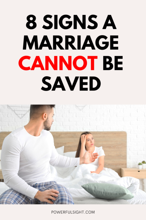 8 Signs a Marriage Cannot Be Saved