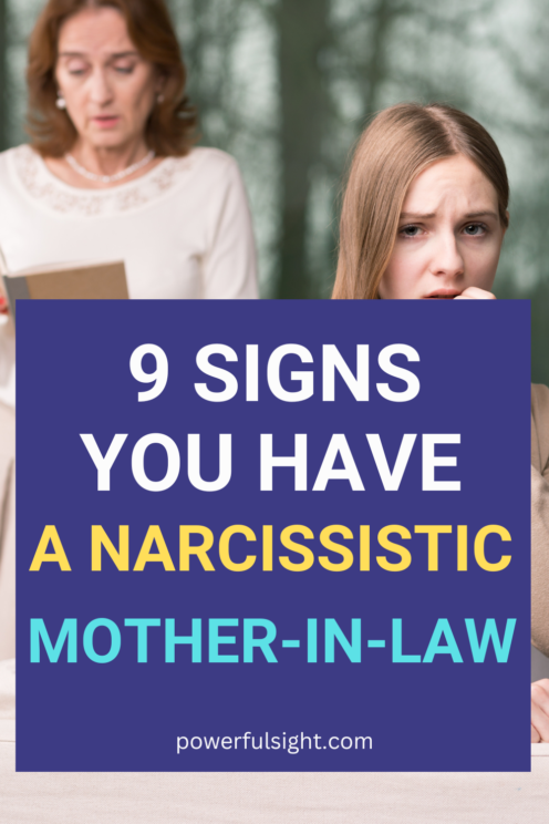 signs of a narcissistic mother in law