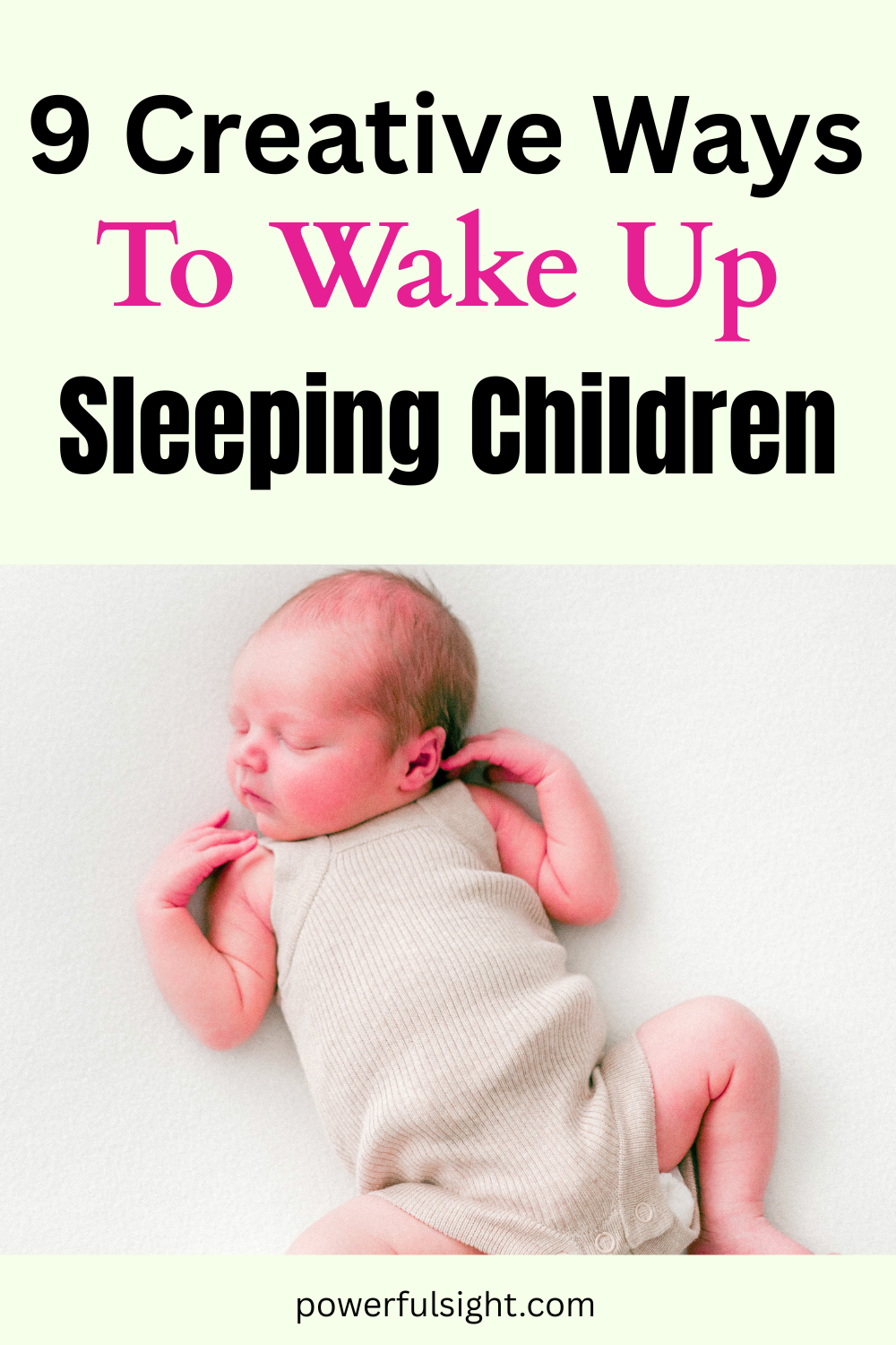 How to wake up sleeping children (1)