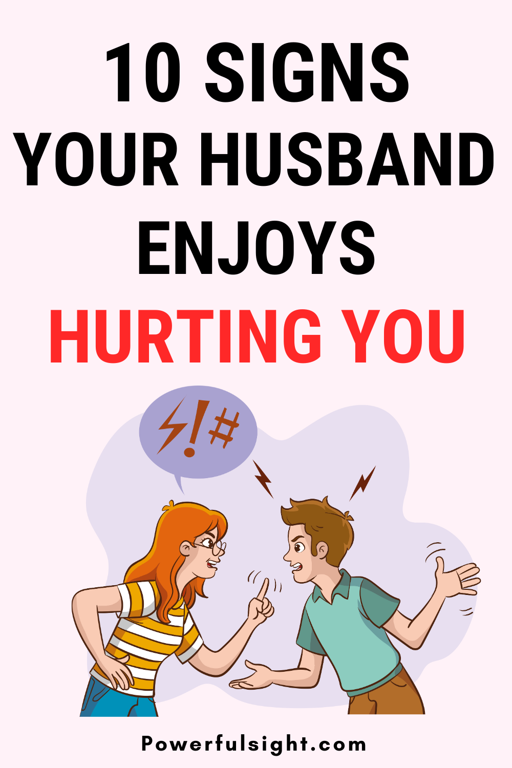 Signs Your Husband Enjoys Hurting You