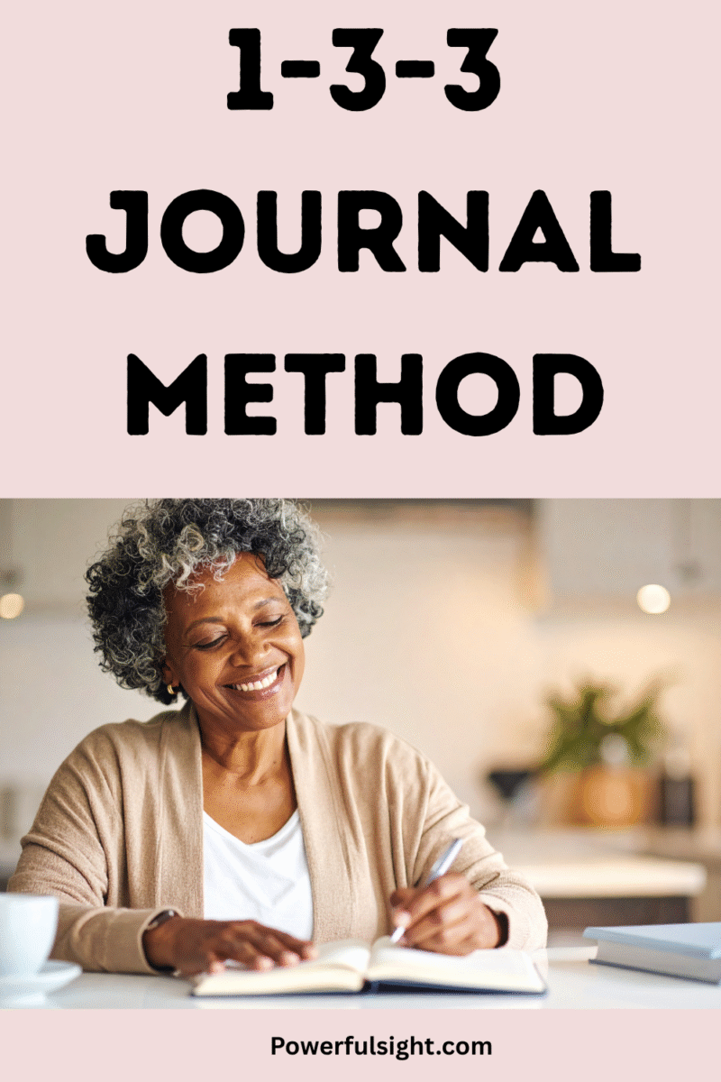 1-3-3 Journal Method - Powerful Sight