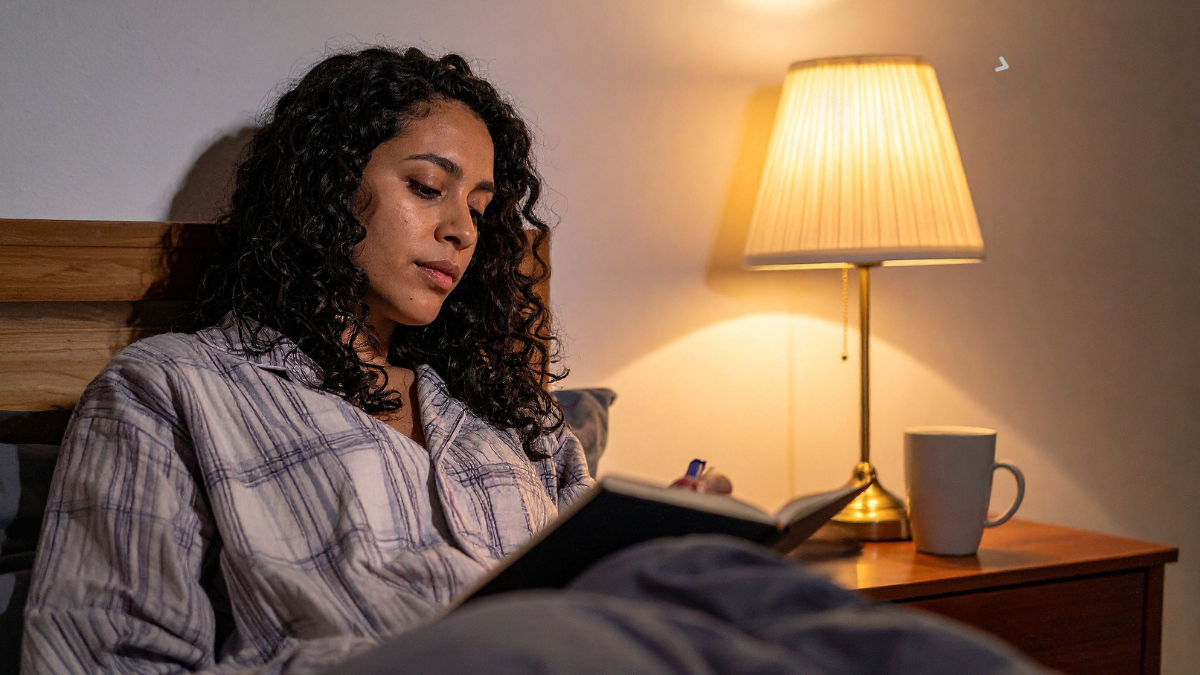 A woman journaling