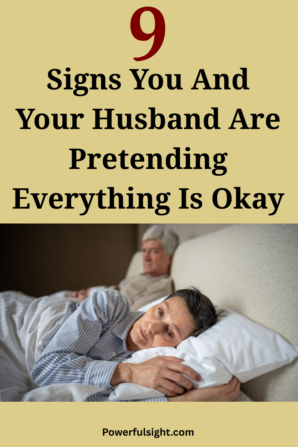 9 Signs You And Your Husband Are Pretending Everything Is Okay