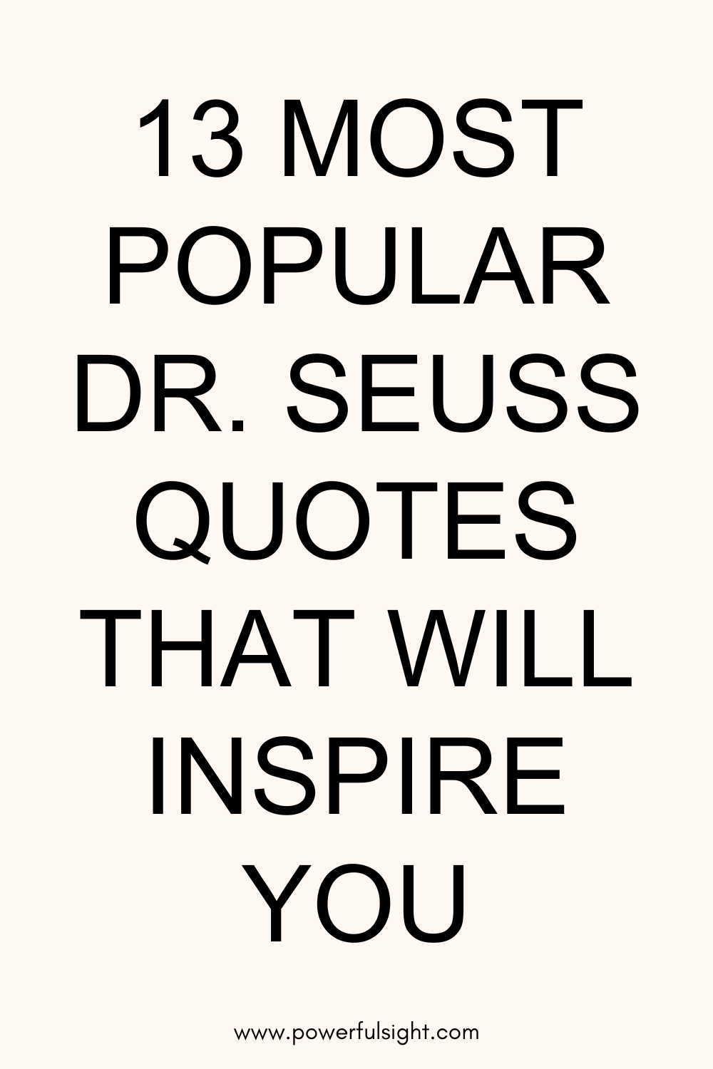 Dr. Seuss Quotes