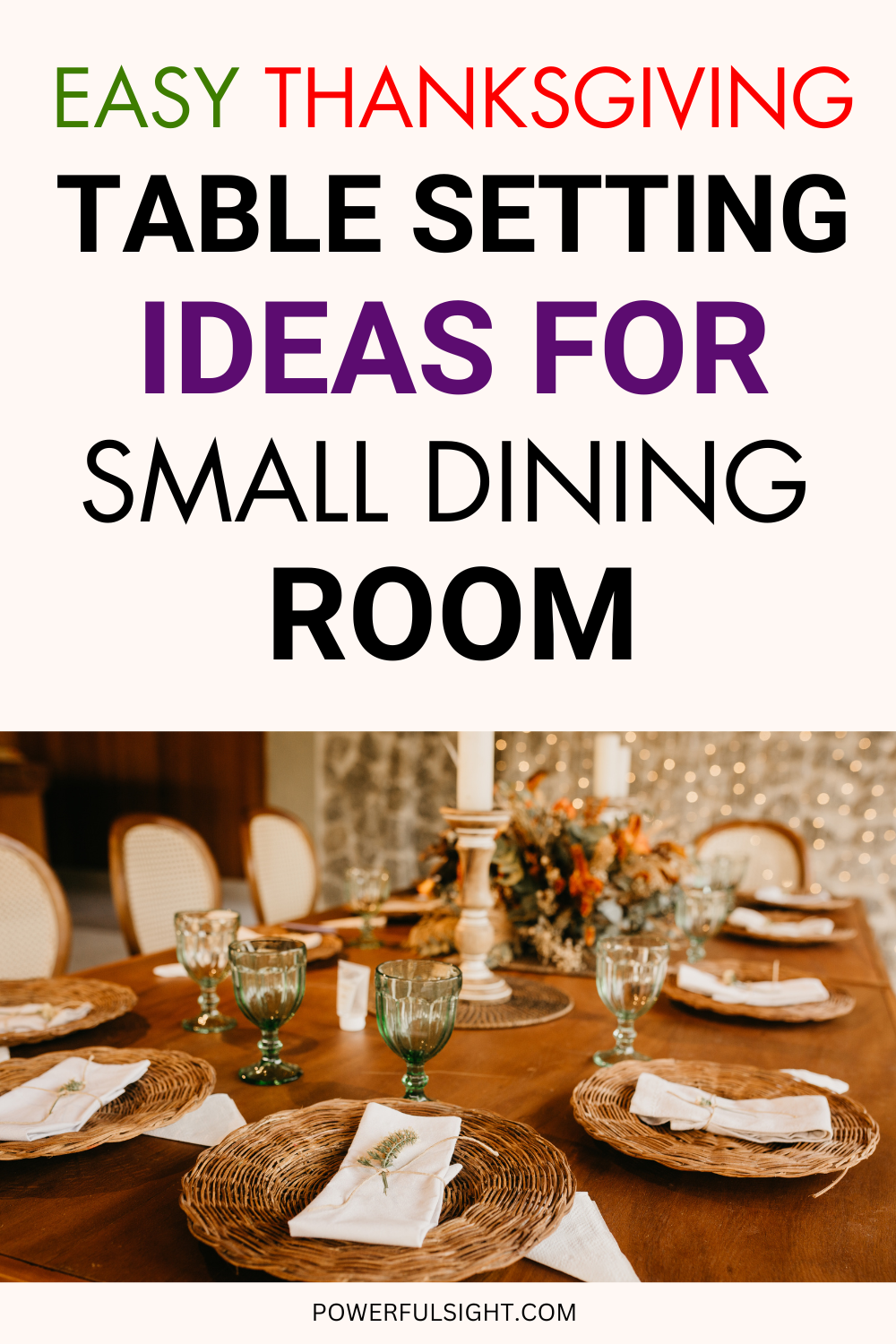 Easy Thanksgiving Table Setting Ideas for Small Dining Rooms