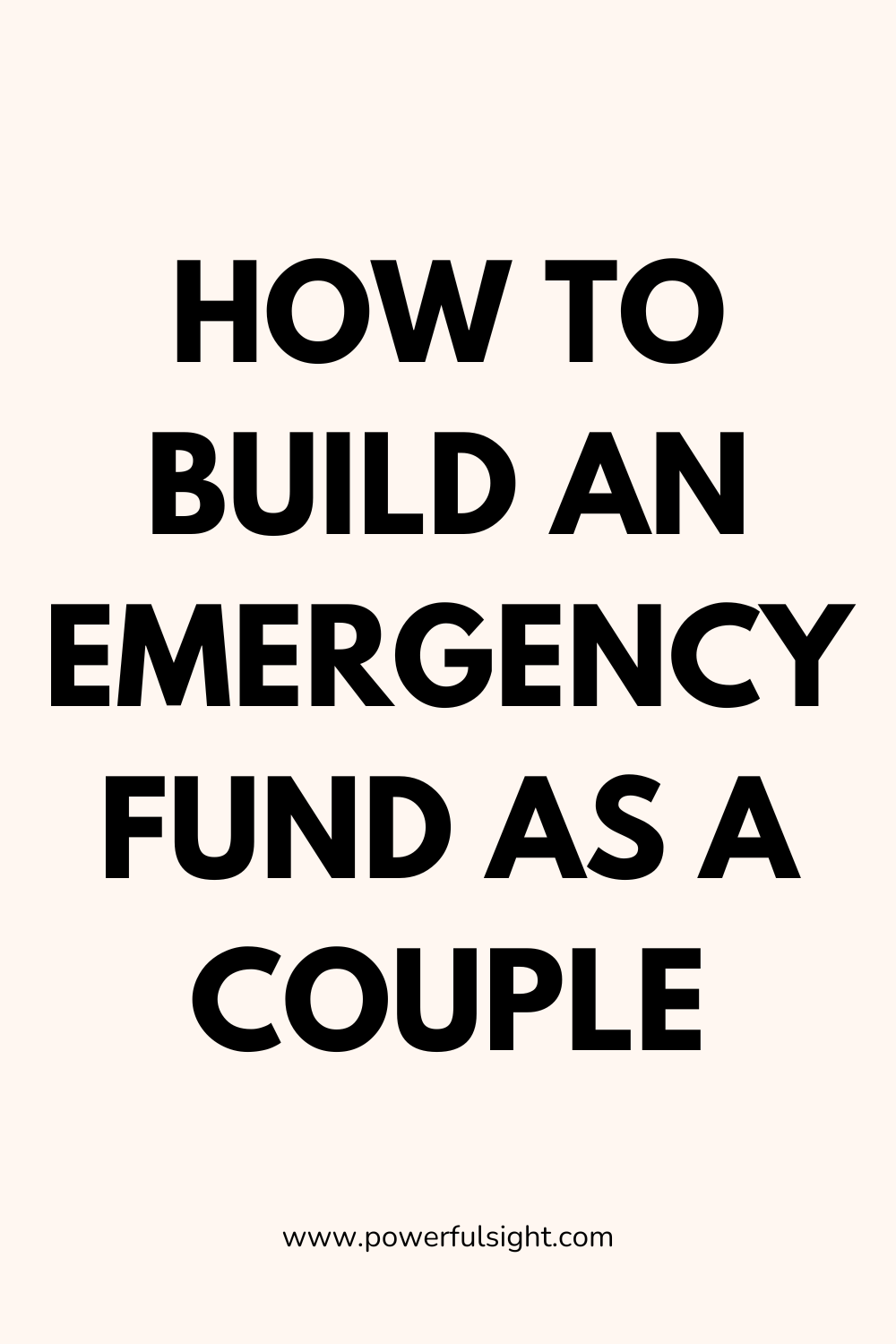 How to Build an Emergency Fund as a Couple 