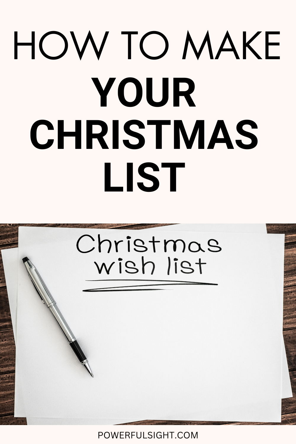 How To Make Your Christmas List