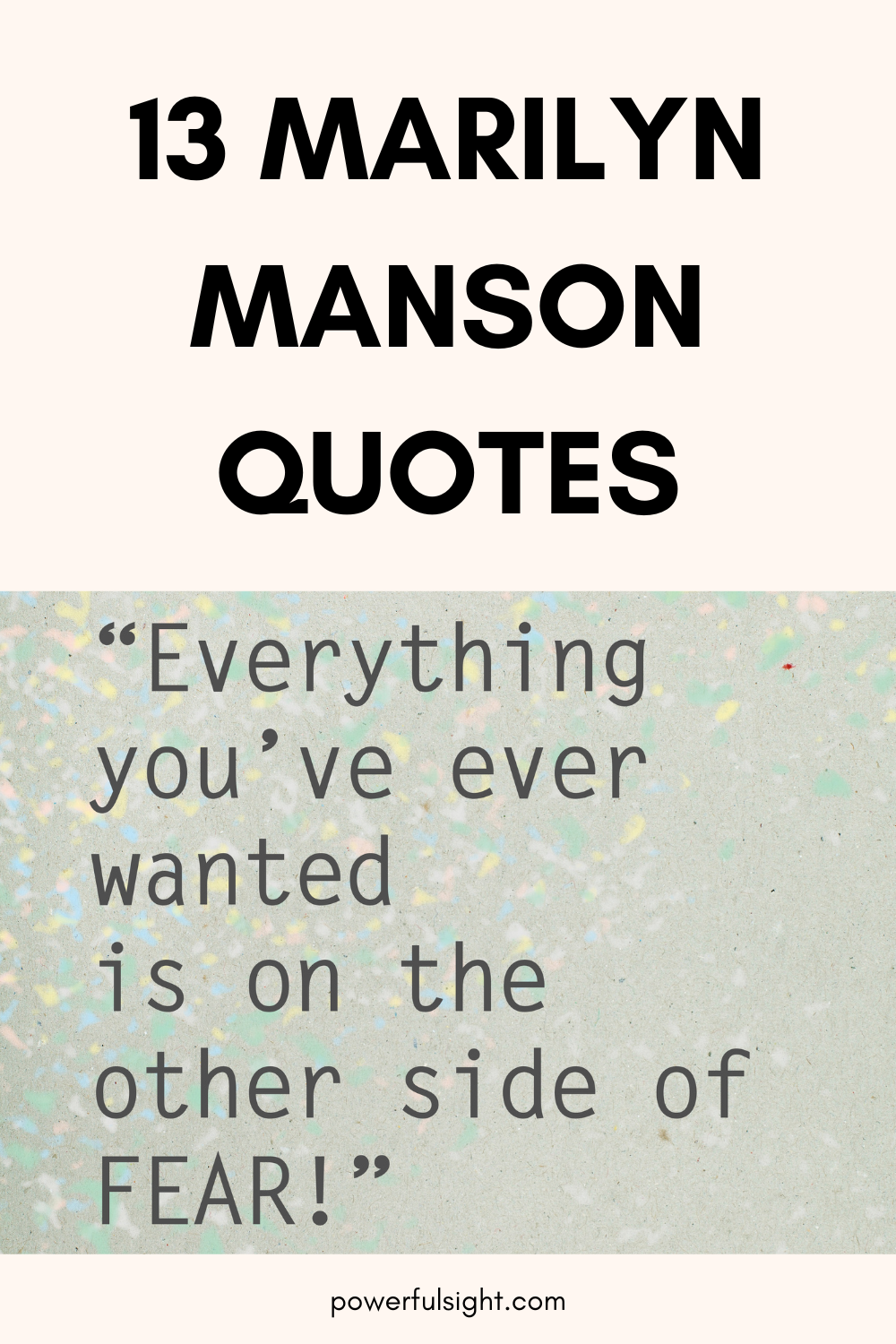 Marilyn Manson Quotes