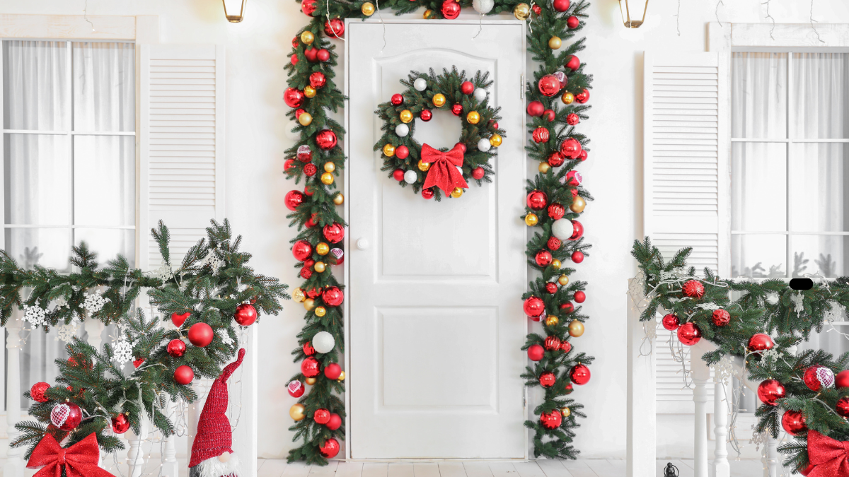 Christmas decor showing easy office door Christmas decoration ideas