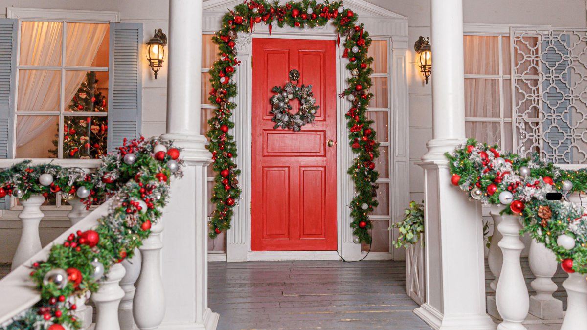 Christmas decor showing easy office door Christmas decoration ideas