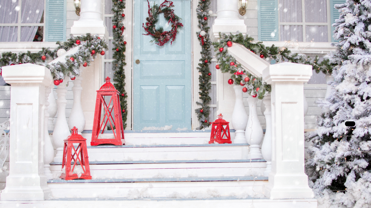 Christmas decor showing easy office door Christmas decoration ideas