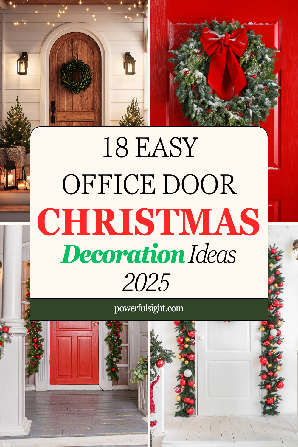 18 Easy Office Door Christmas Decorations Ideas