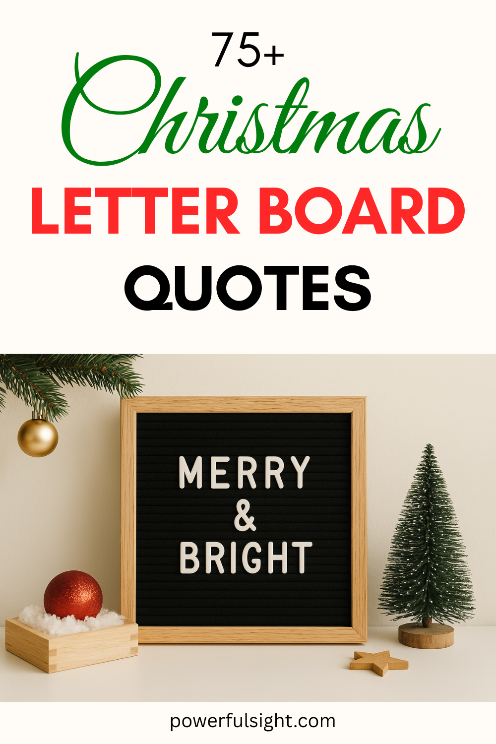  Christmas Letter Board Quotes