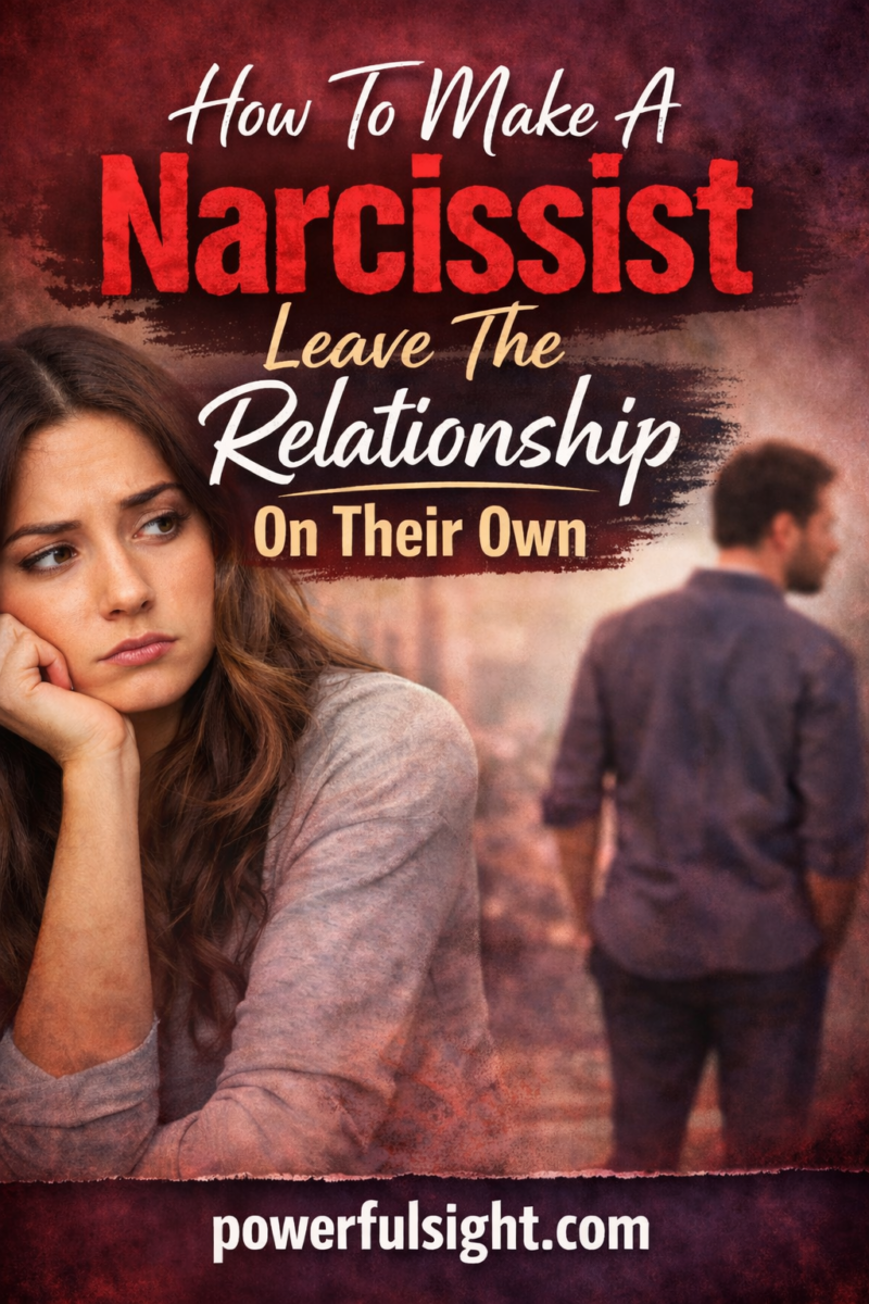 How To Make A Narcissist Leave The Relationship On Their Own - Powerful ...