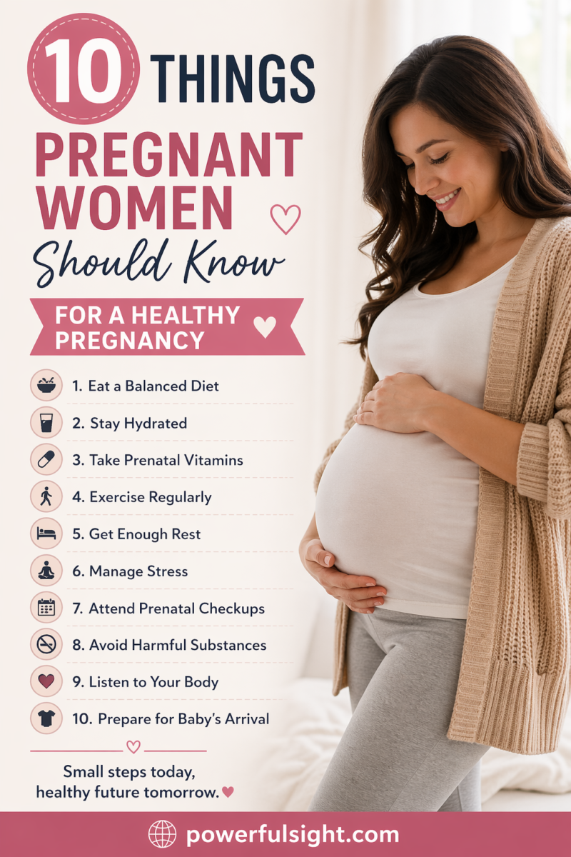 10 Things Pregnant Women Should Know for a Healthy Pregnancy