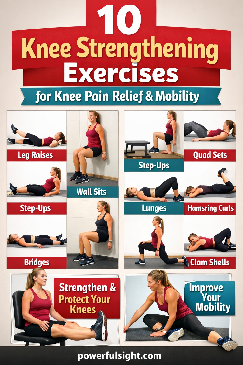 10 Knee Strengthening Exercises for Knee Pain Relief and Mobility