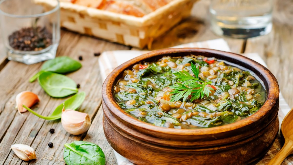 Lentil and Spinach Stew
