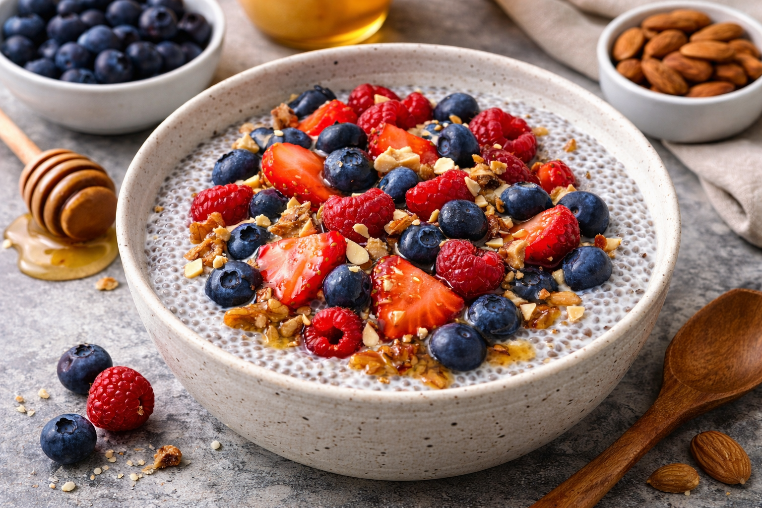 Berry Chia Seed Breakfast Bowl