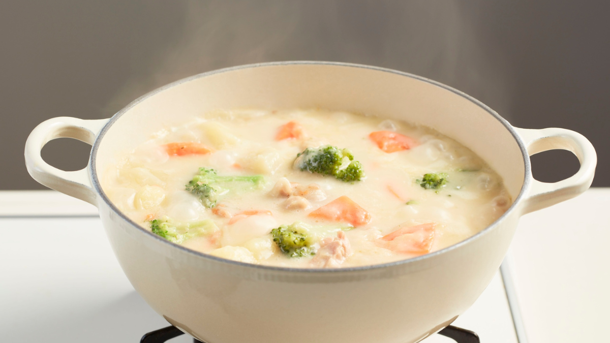 Creamy One-Pot Chicken Meatball Soup