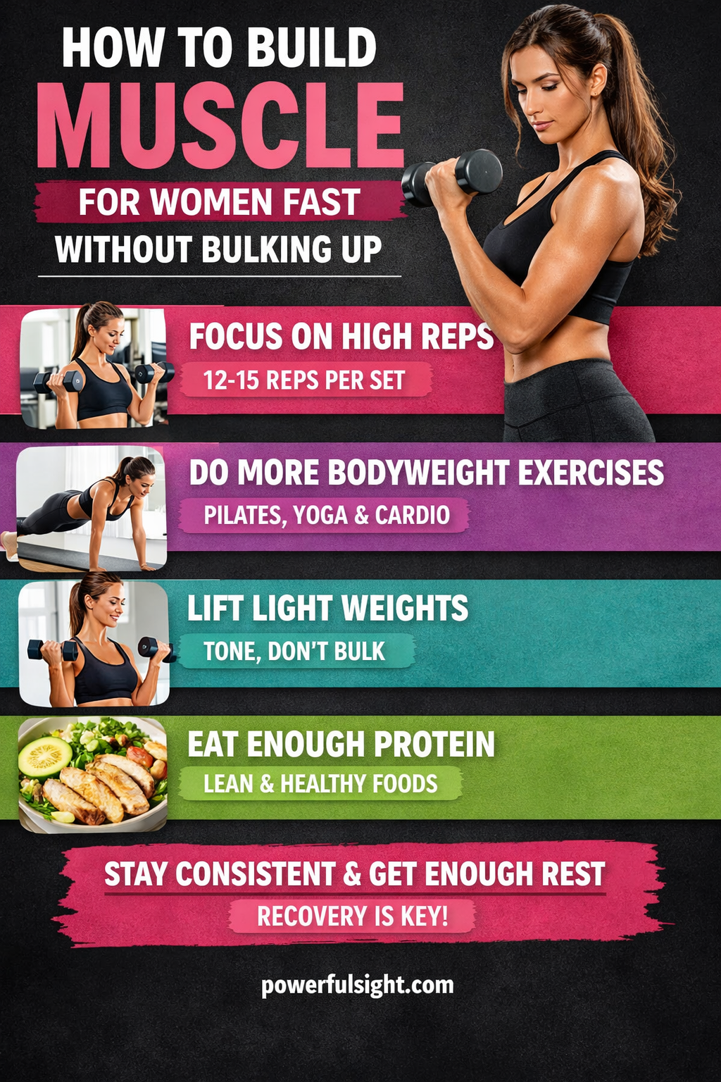 How to Build Muscle for Women Fast 