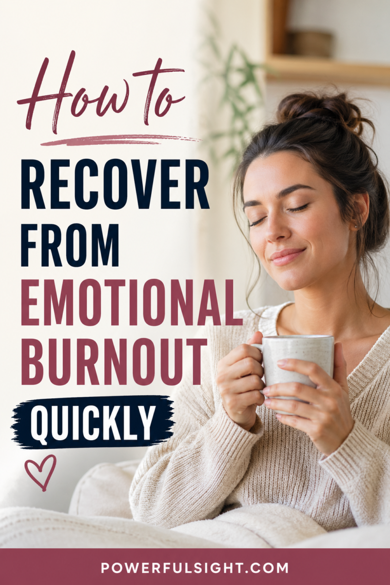 How to Recover from Emotional Burnout Quickly: 2026 Guide