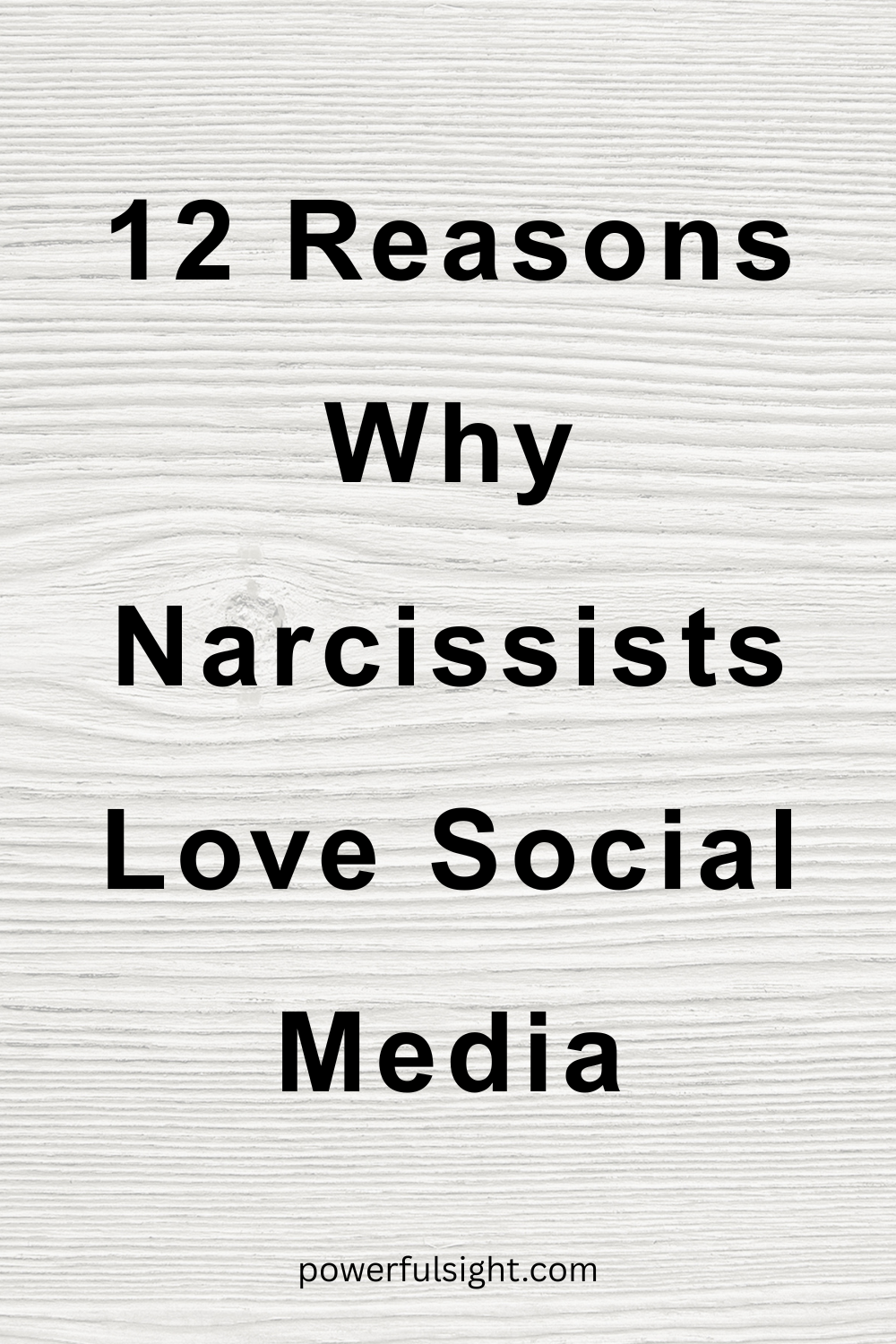 Why Narcissists Love Social Media