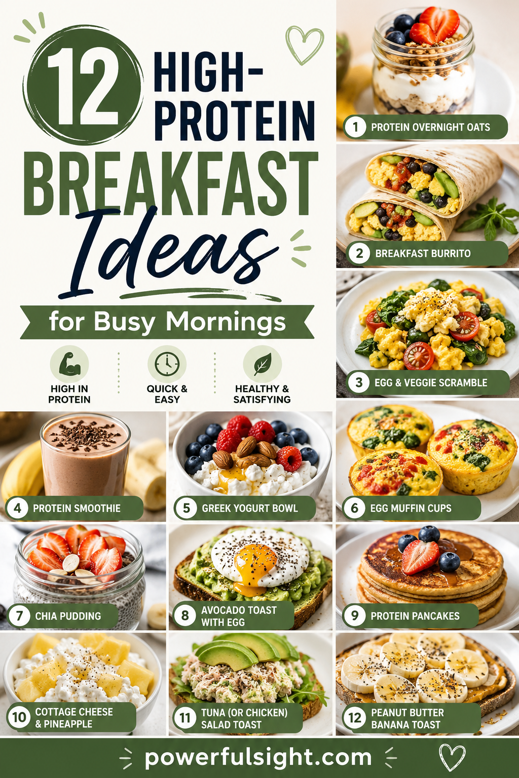 12 High-Protein Breakfast Ideas for Busy Mornings 