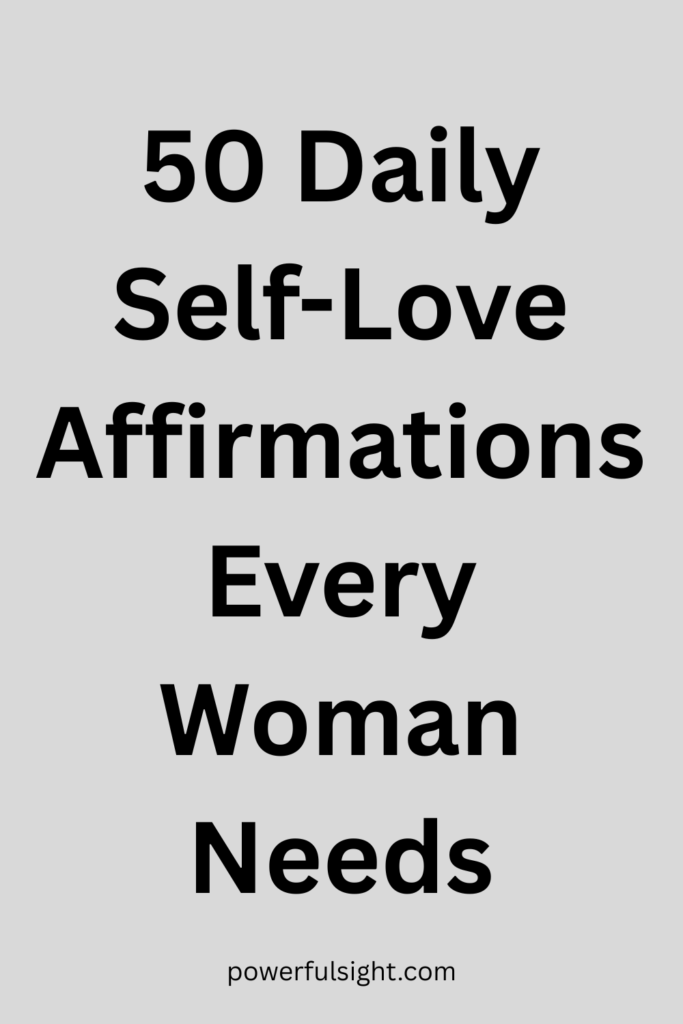 50 Daily Affirmations for Self-Confidence and Inner Strength (2026)