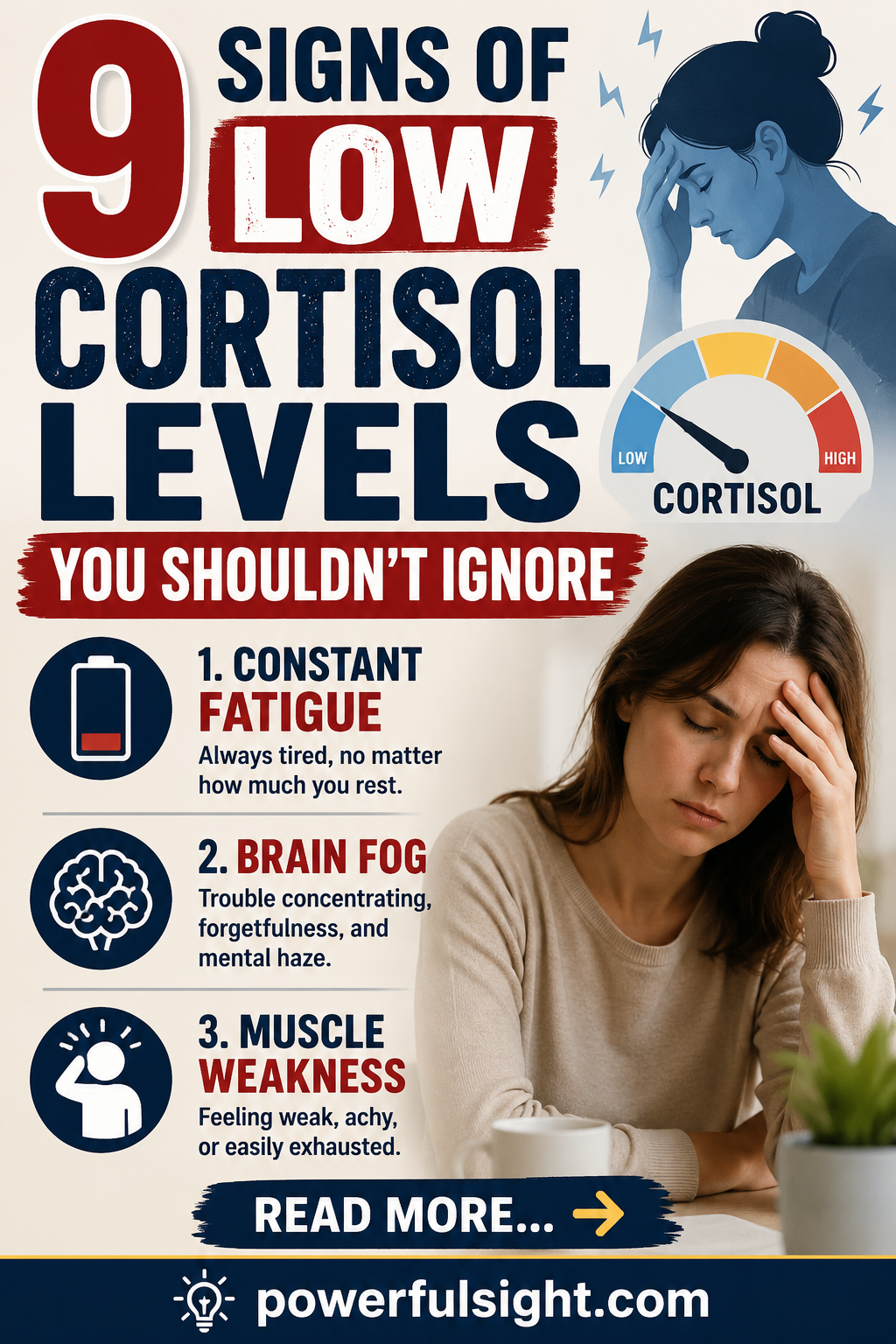 9 Signs of Low Cortisol Levels You Shouldn't Ignore